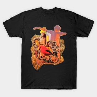 Abstract Bird Collage T-Shirt